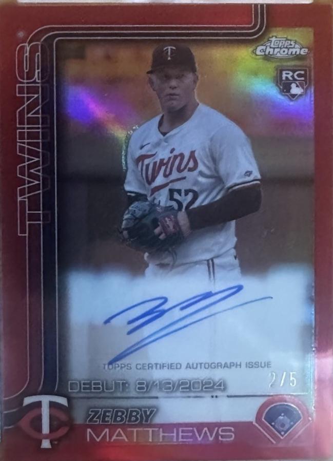 Zebby Matthews [Red Refractor] #CRDA-ZM