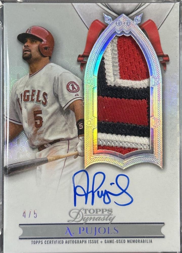 Albert Pujols [Silver Autograph Patch Vertical] #DAPB-AP1
