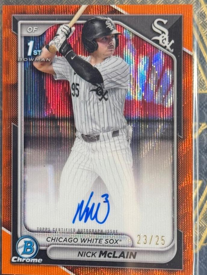 Nick McLain [Orange Wave Refractor] #CPA-NM