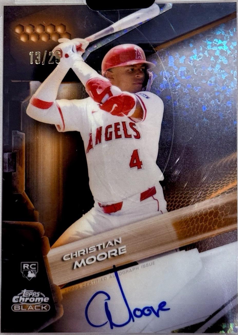 Christian Moore [Orange Mini-Diamond Refractor] #CBA-CM