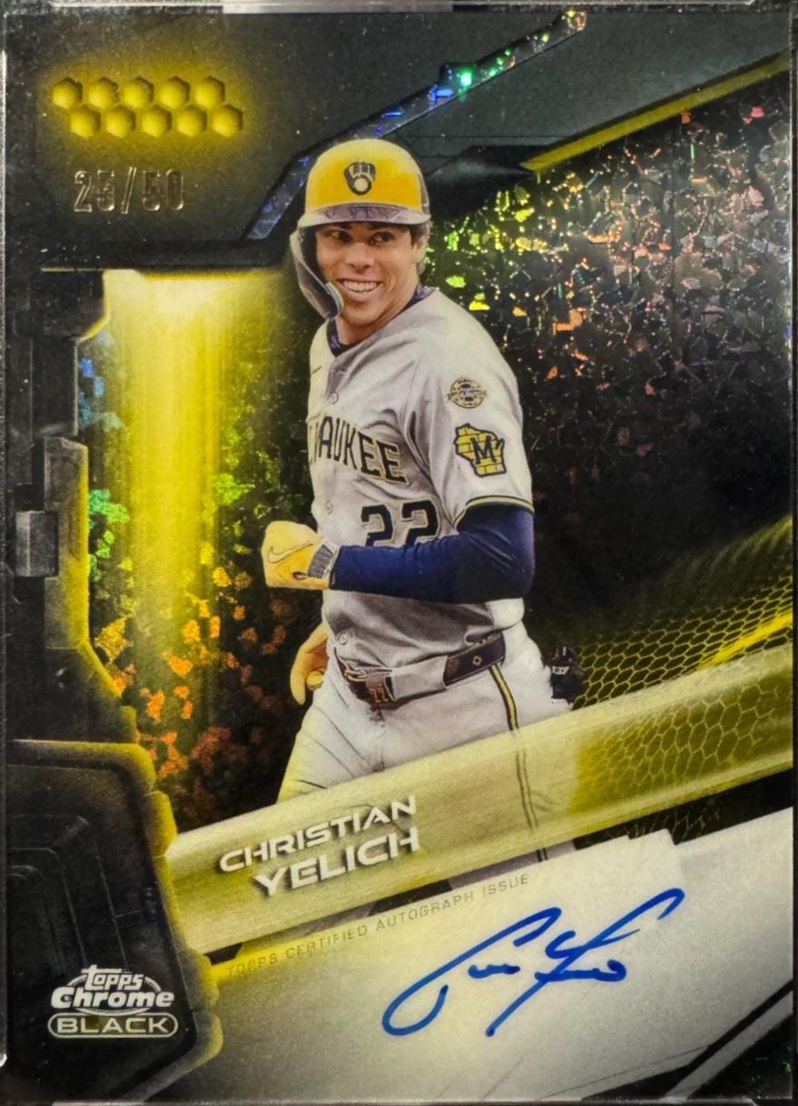 Christian Yelich [Gold Mini-Diamond Refractor] #CBA-CYE
