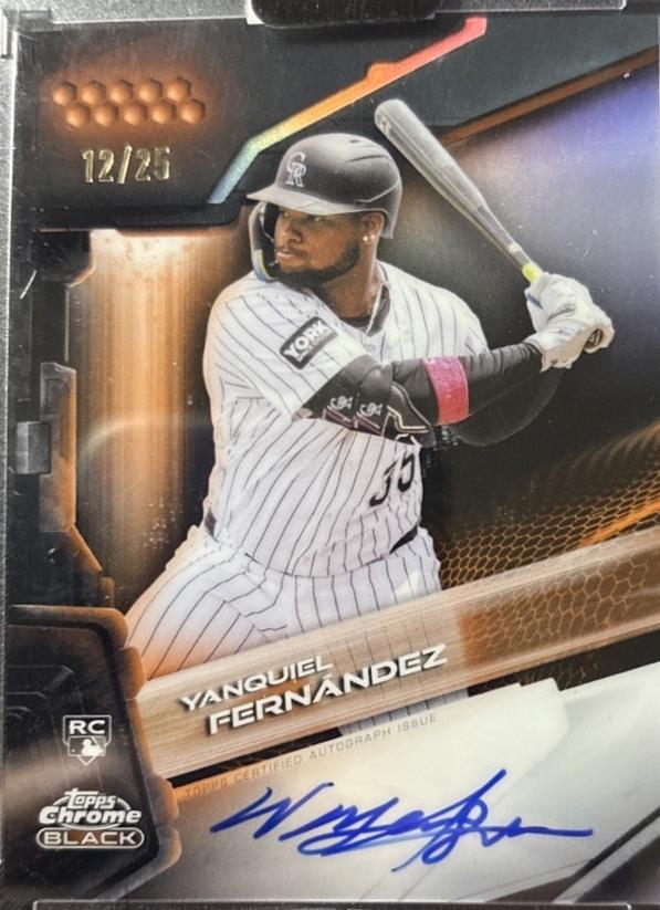 Yanquiel Fernandez [Orange Refractor] #CBA-YF