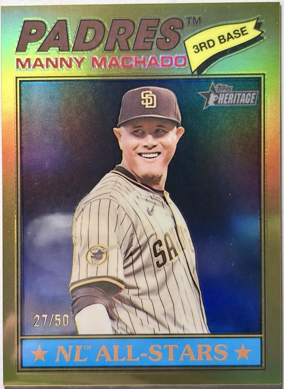Manny Machado [Gold Bordered Chrome] #143