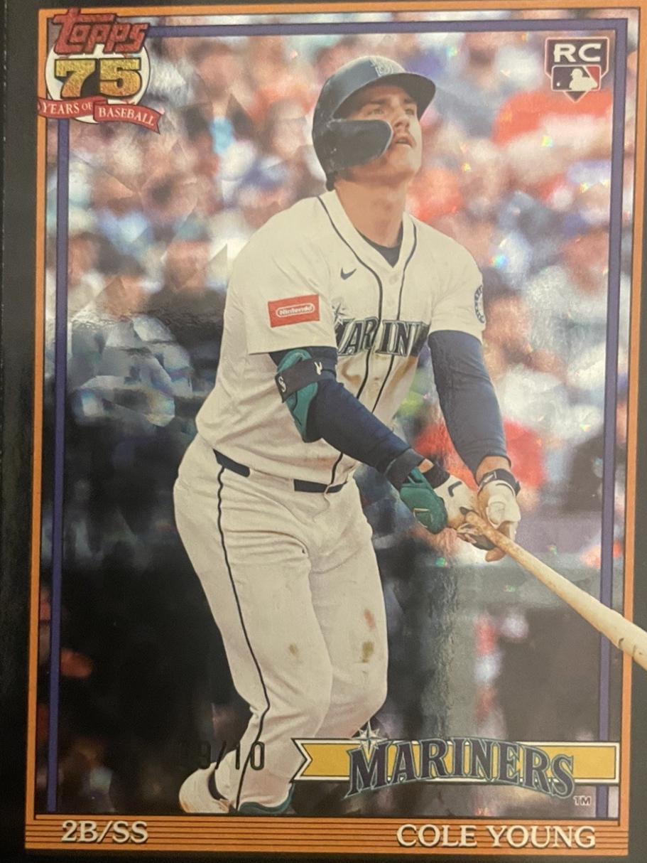 Cole Young [Black Crackleboard Foil] #T91-98