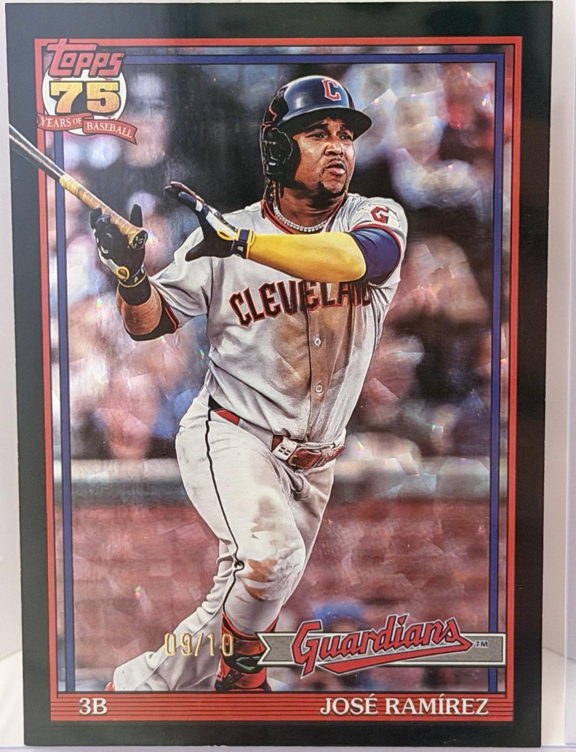 Jose Ramirez [Black Crackleboard Foil] #T91-69