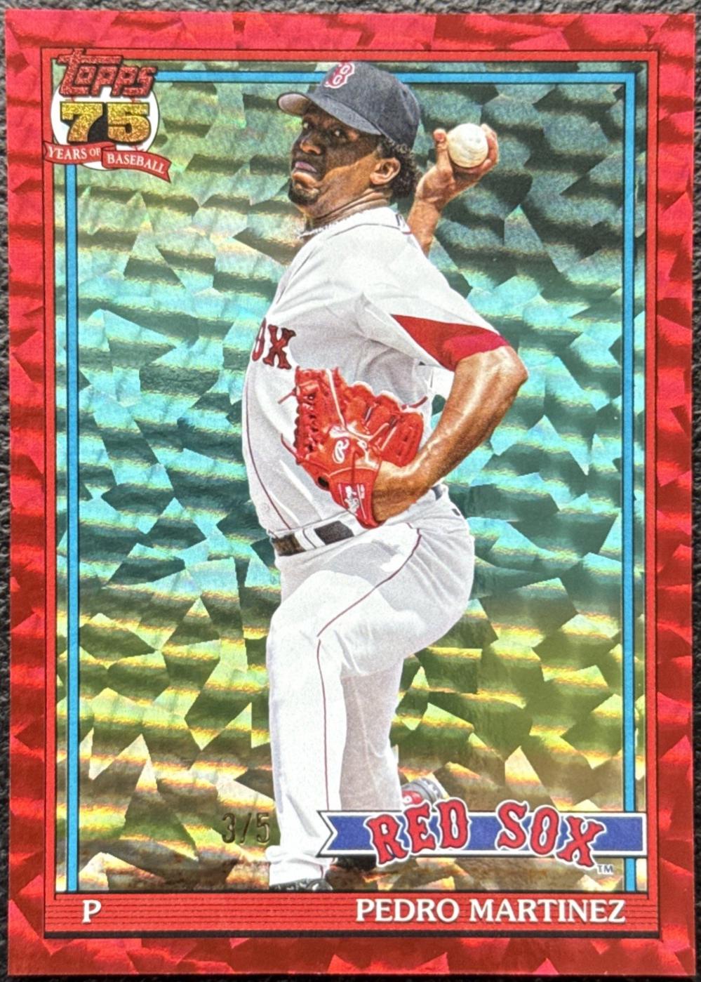 Pedro Martinez [Red Crackleboard Foil] #T91-75