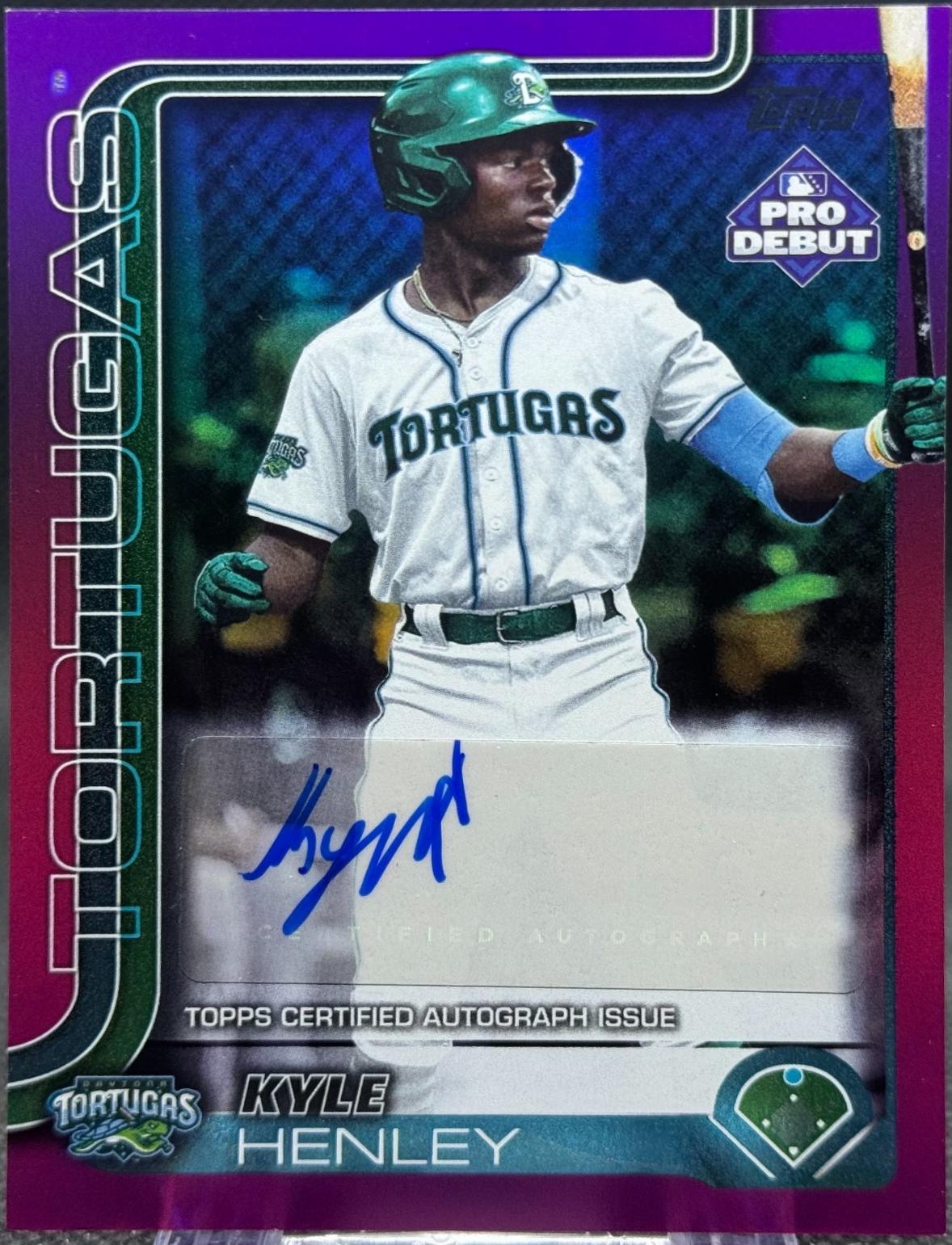Kyle Henley [Fuchsia Foil Autograph] #PD-112