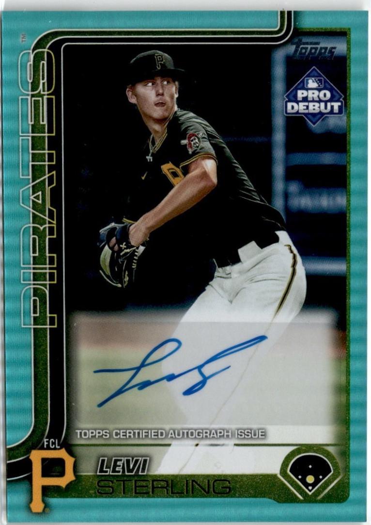 Levi Sterling [Aqua Foil Autograph] #PD-34