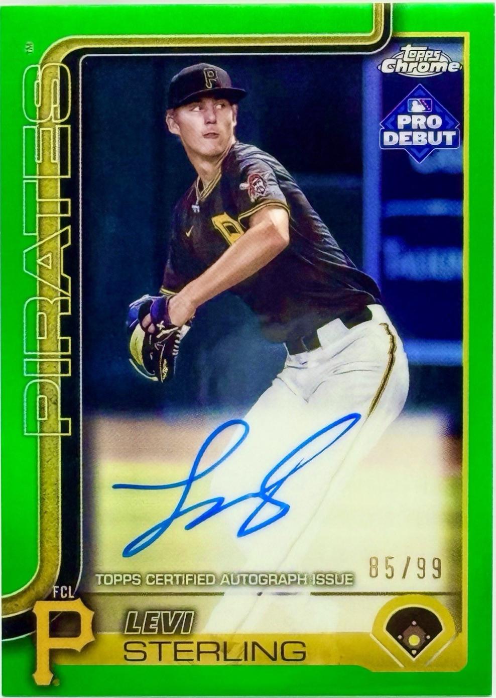 Levi Sterling [Green Autograph] #PD-34