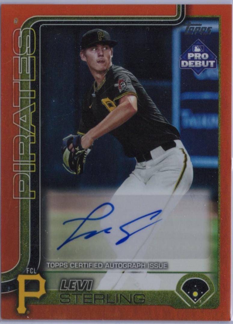 Levi Sterling [Orange Autograph] #PD-34