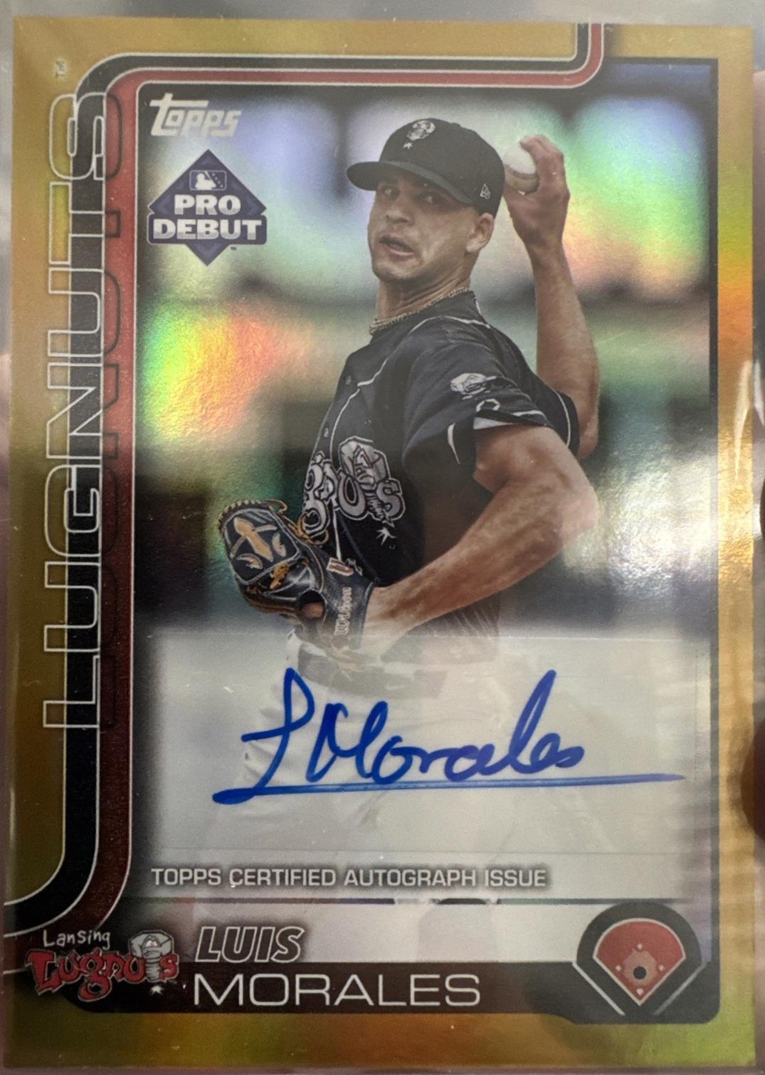 Luis Morales [Gold Autograph] #PD-76