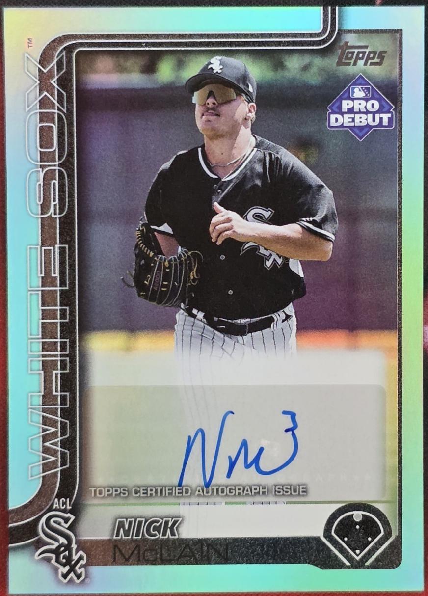 Nick McLain [Aqua Foil Autograph] #PD-190