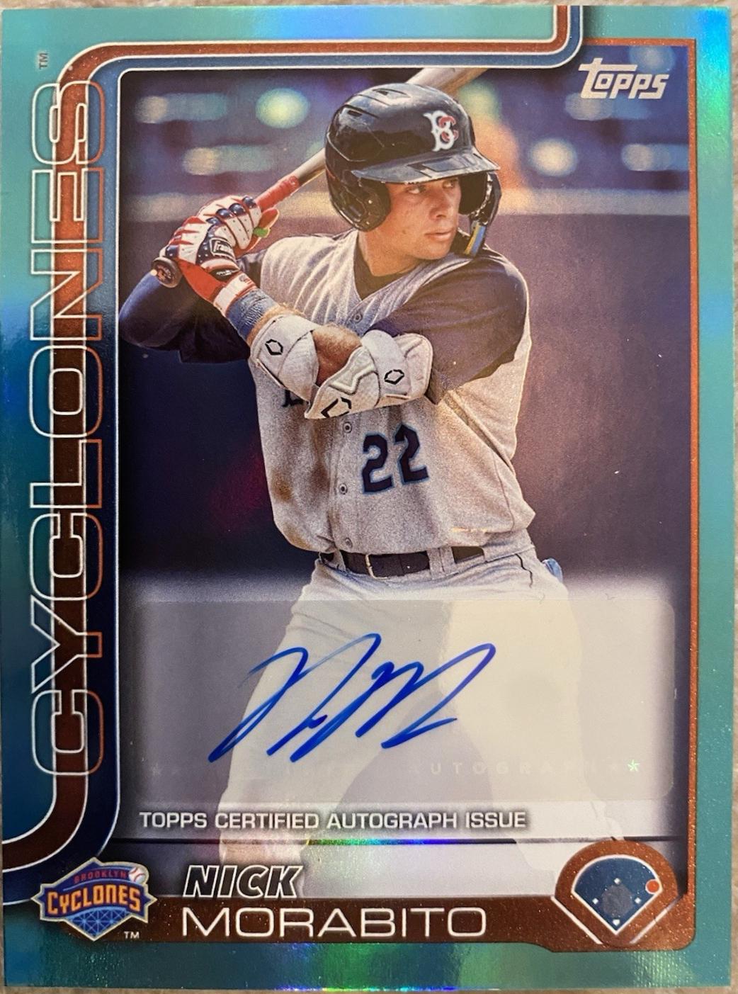 Nick Morabito [Aqua Foil Autograph] #PD-194