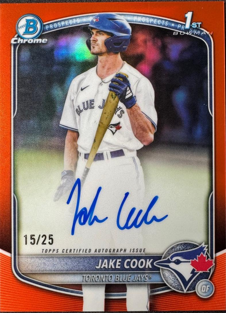Jake Cook [Orange Refractor] #CPA-JC