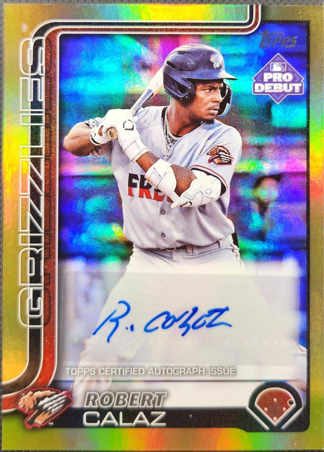 Robert Calaz [Gold Autograph] #PD-77