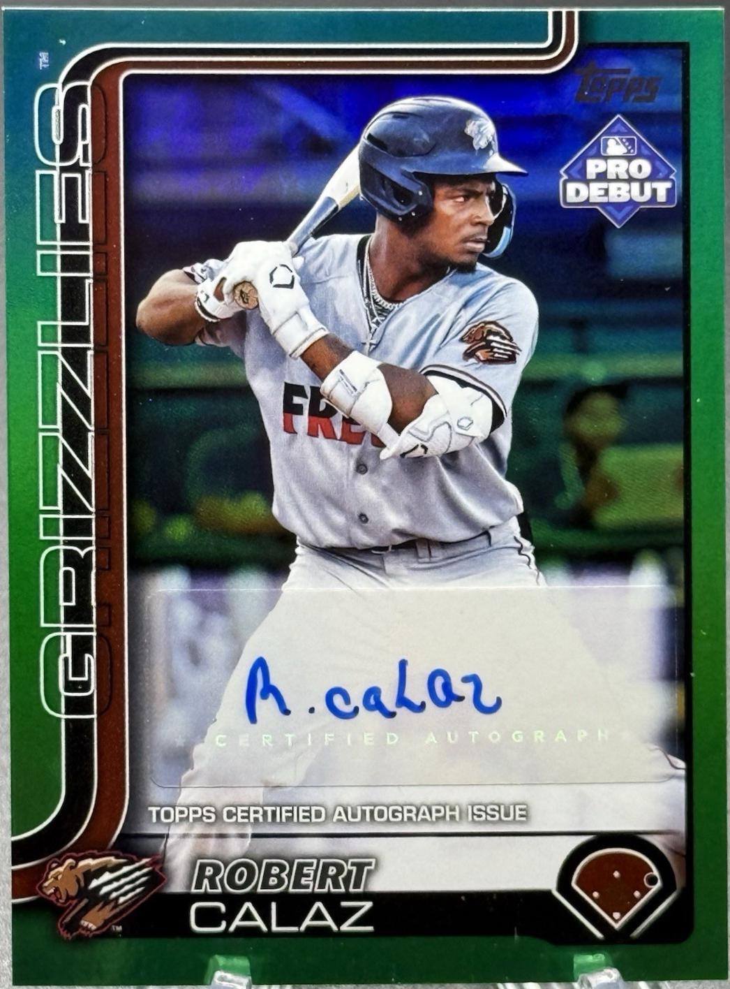 Robert Calaz [Green Autograph] #PD-77