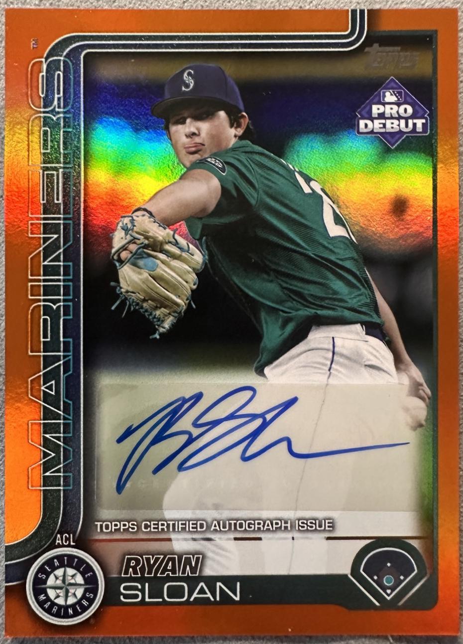 Ryan Sloan [Orange Autograph] #PD-48