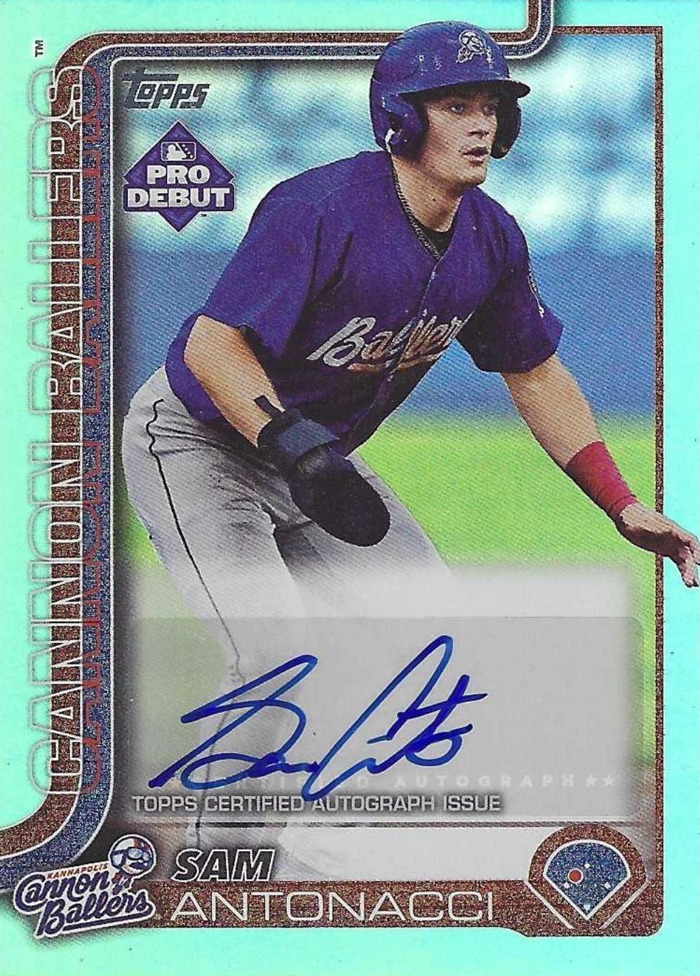 Sam Antonacci [Aqua Foil Autograph] #PD-109