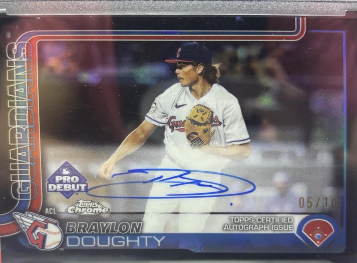 Braylon Doughty [Black Refractor Autograph] #PDC-22