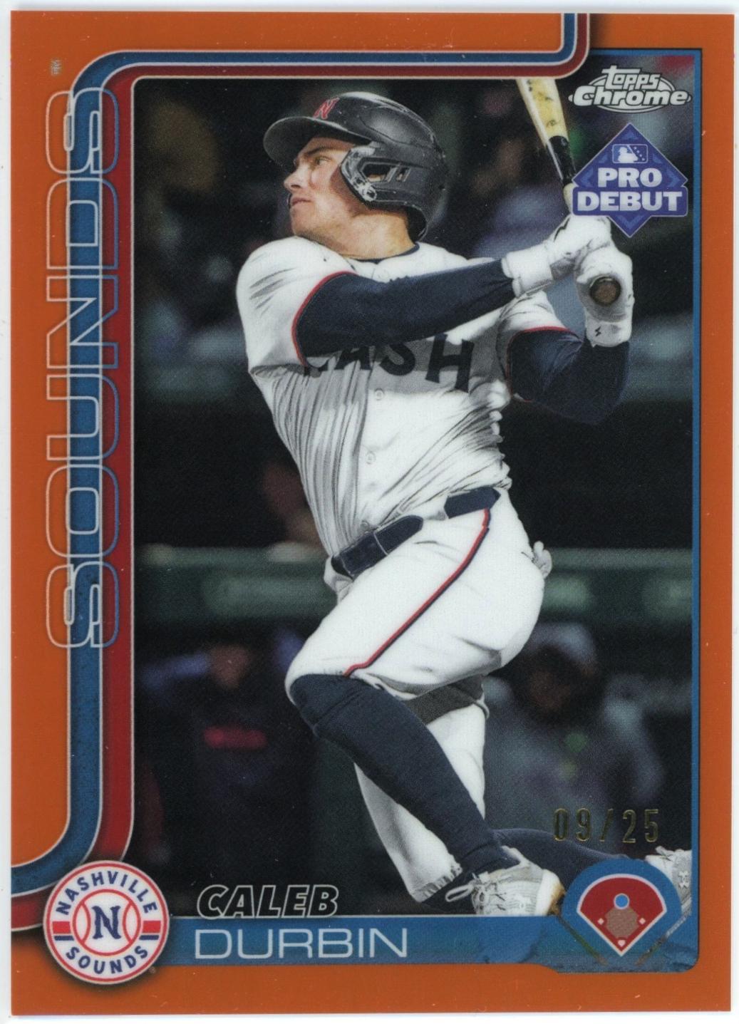 Caleb Durbin [Orange Refractor] #PDC-160