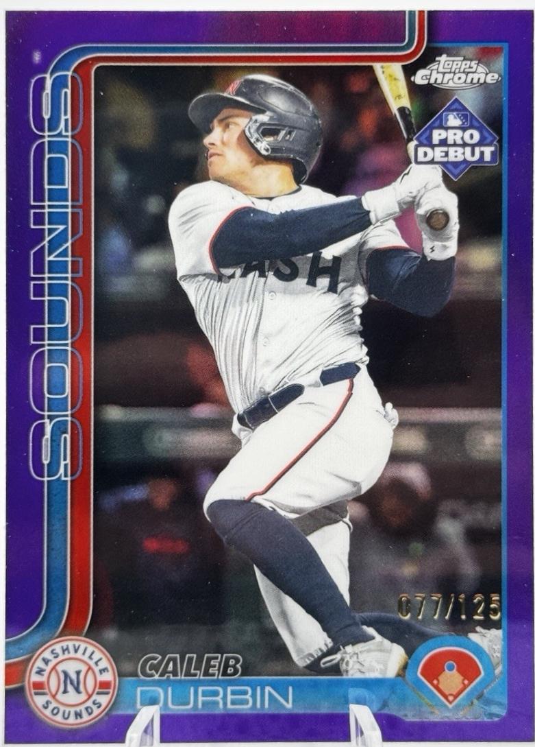 Caleb Durbin [Purple Refractor] #PDC-160