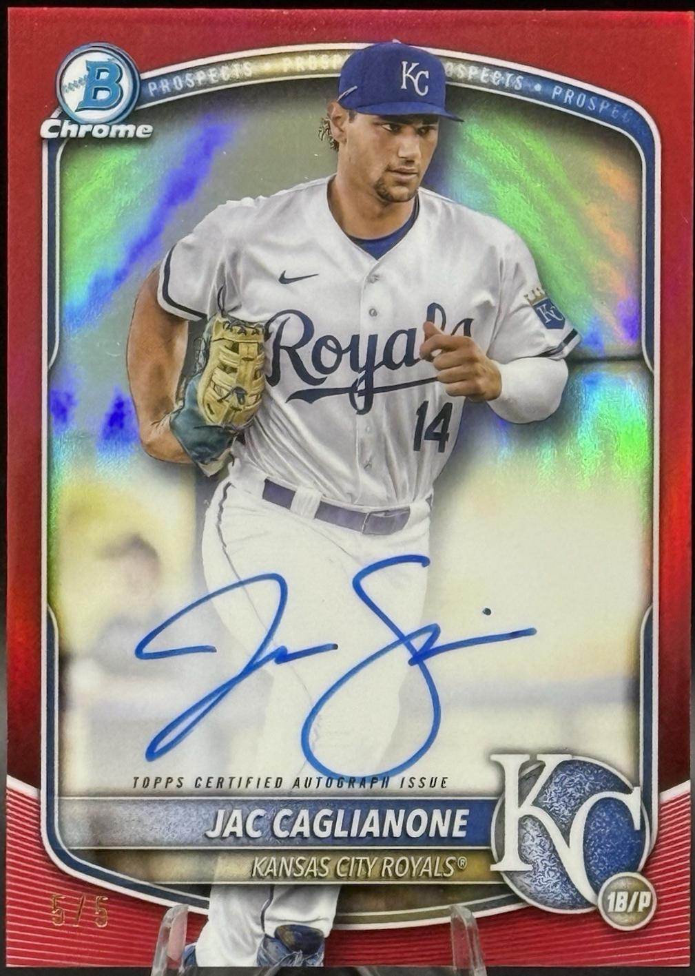 Jac Caglianone [Red Mojo Refractor] #CPA-JCA