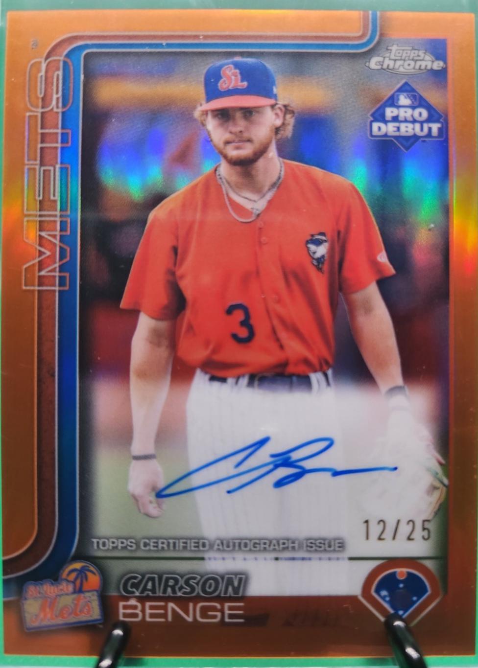 Carson Benge [Orange Refractor] #PDC-55