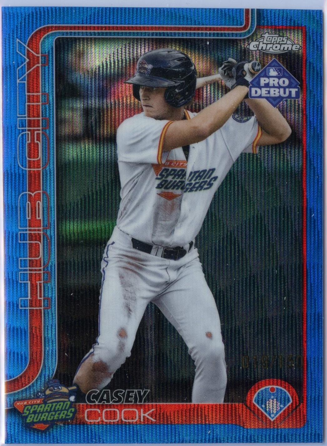 Casey Cook [Blue Wave Refractor] #PDC-188