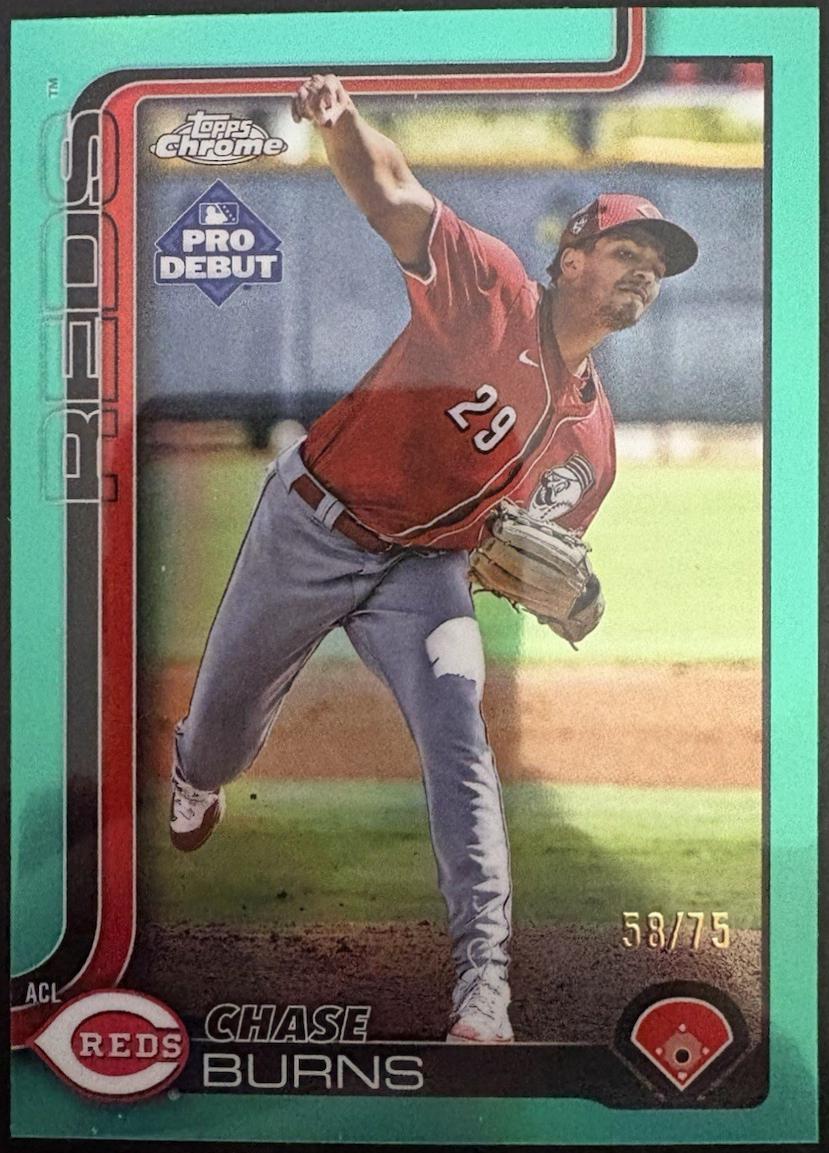 Chase Burns [Aqua Refractor] #PDC-169