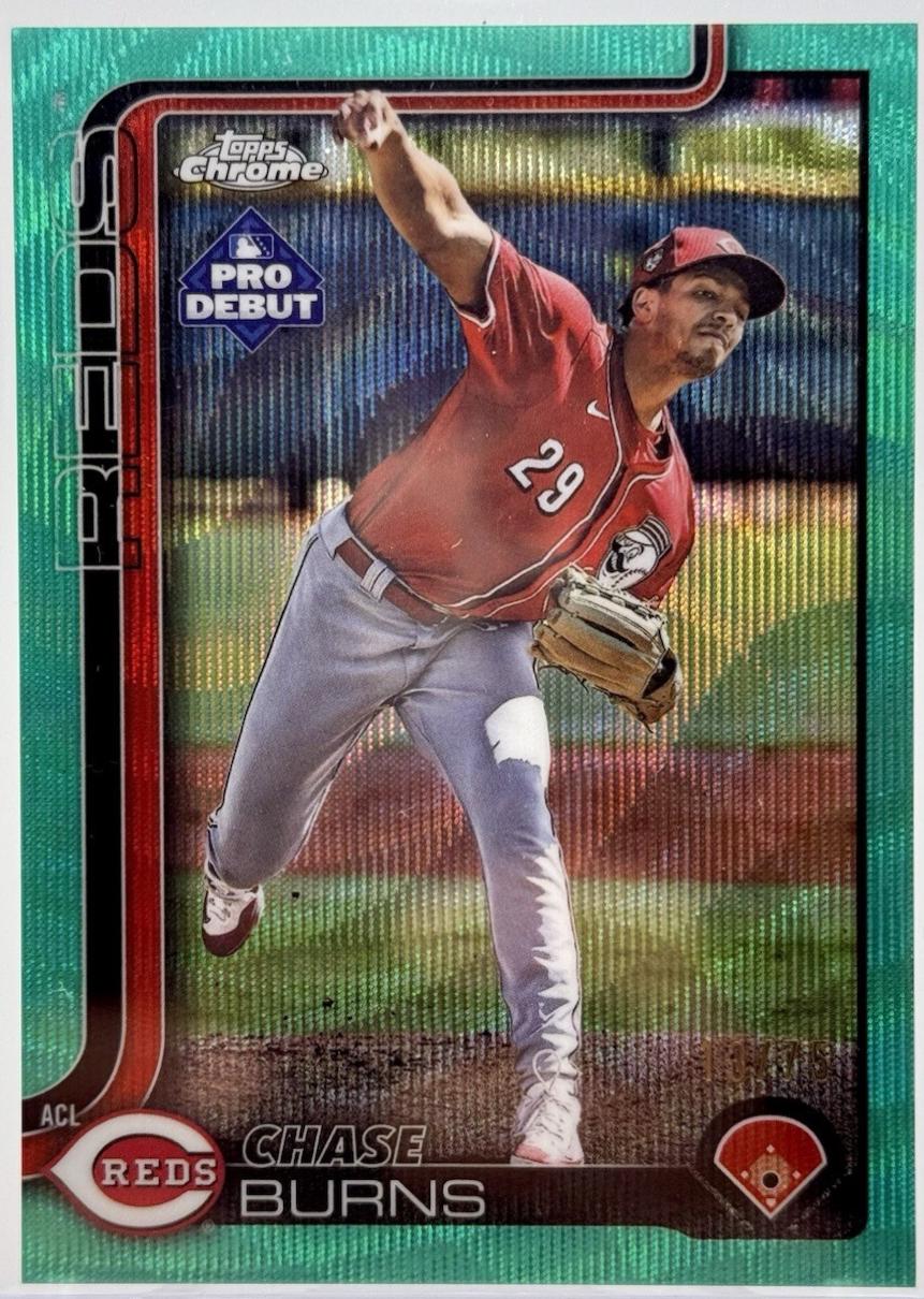 Chase Burns [Aqua Wave Refractor] #PDC-169