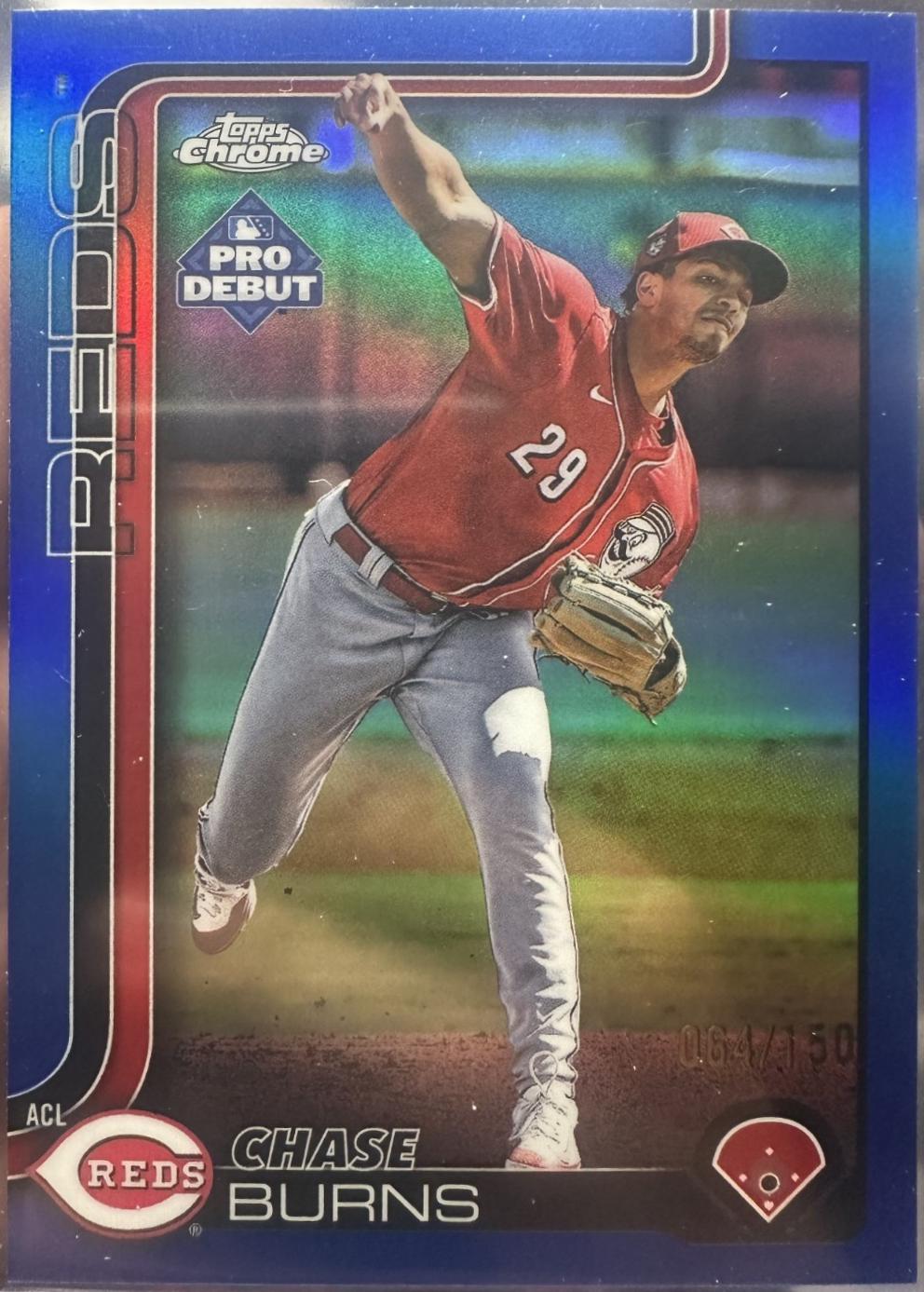 Chase Burns [Blue Refractor] #PDC-169