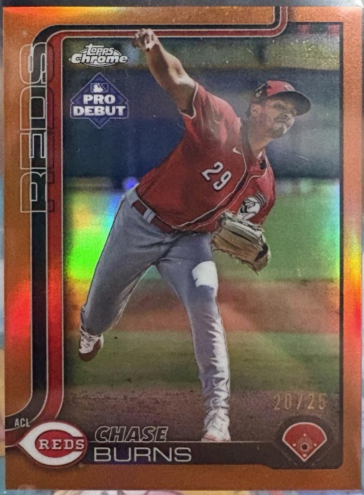 Chase Burns [Orange Refractor] #PDC-169