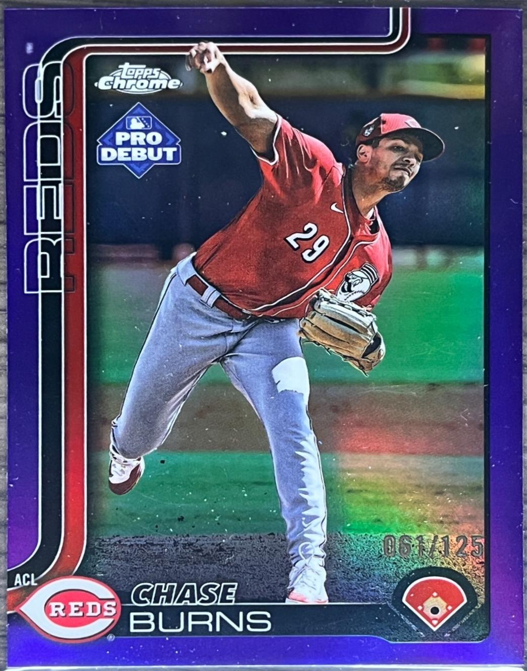 Chase Burns [Purple Refractor] #PDC-169