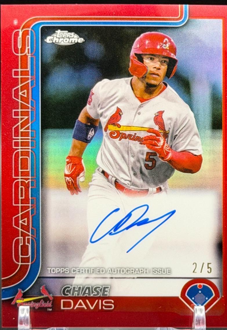 Chase Davis [Red Refractor Autograph] #PDC-154