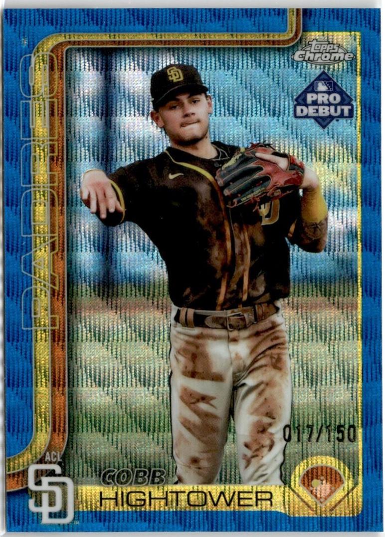 Cobb Hightower [Blue Wave Refractor] #PDC-75