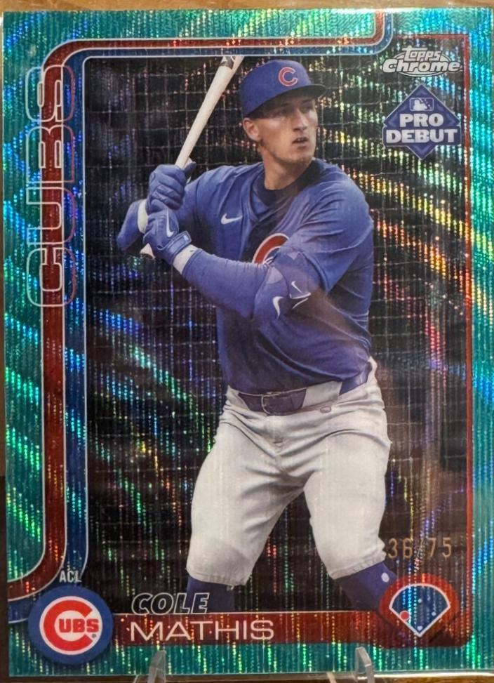 Cole Mathis [Aqua Refractor] #PDC-43