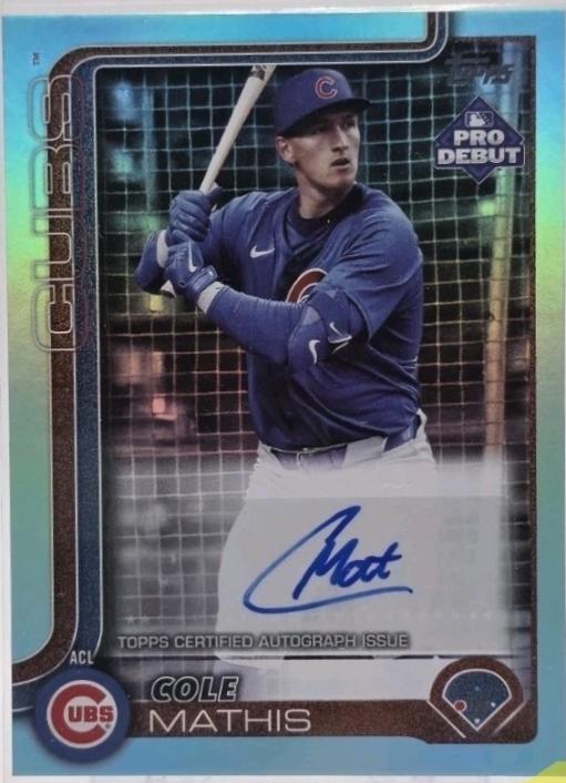 Cole Mathis [Aqua Wave Refractor] #PDC-43