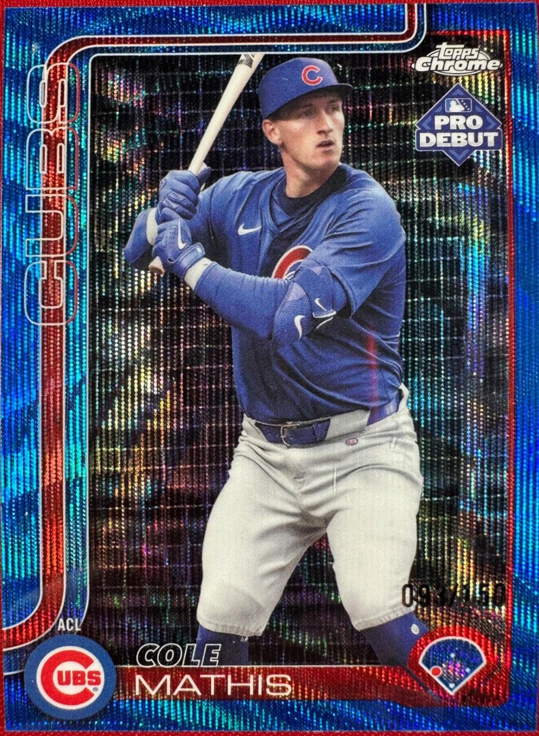 Cole Mathis [Blue Wave Refractor] #PDC-43