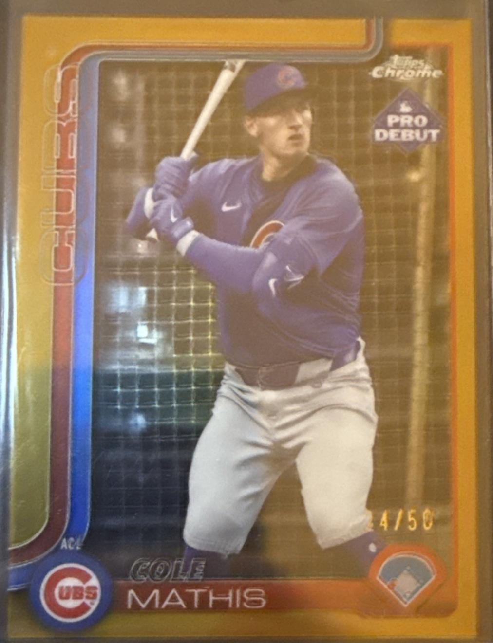 Cole Mathis [Gold Refractor] #PDC-43
