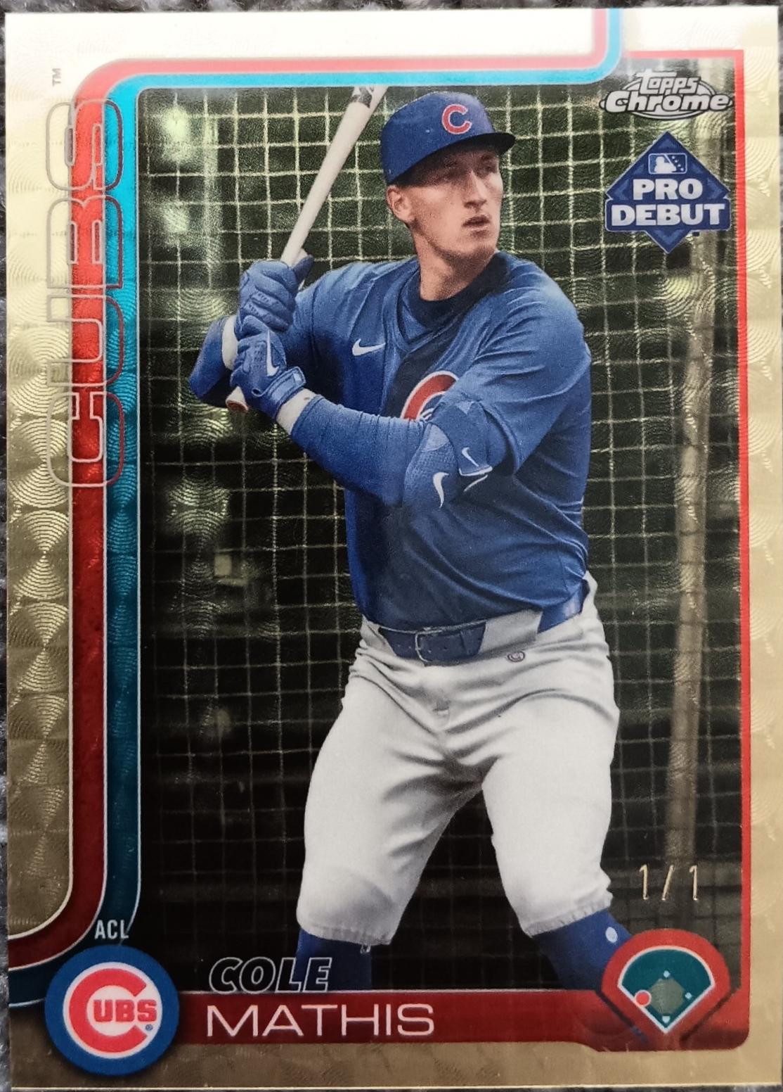 Cole Mathis [Superfractor Autograph] #PDC-43
