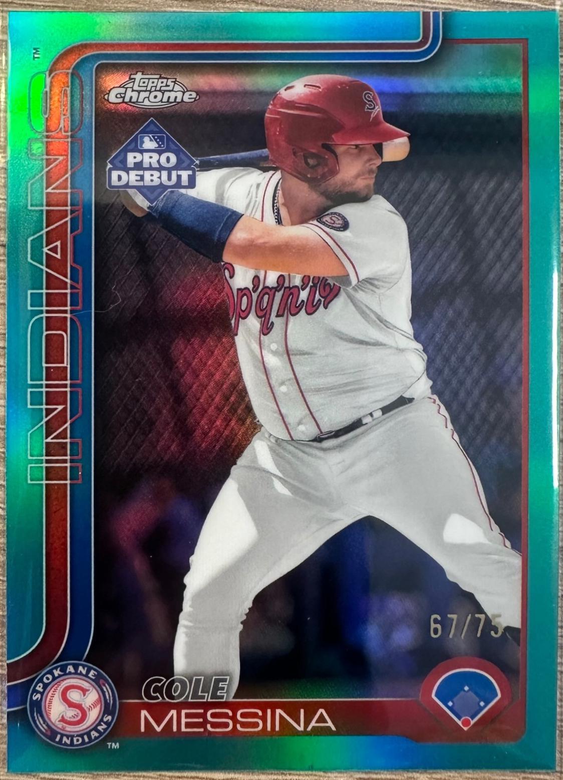 Cole Messina [Aqua Refractor] #PDC-176