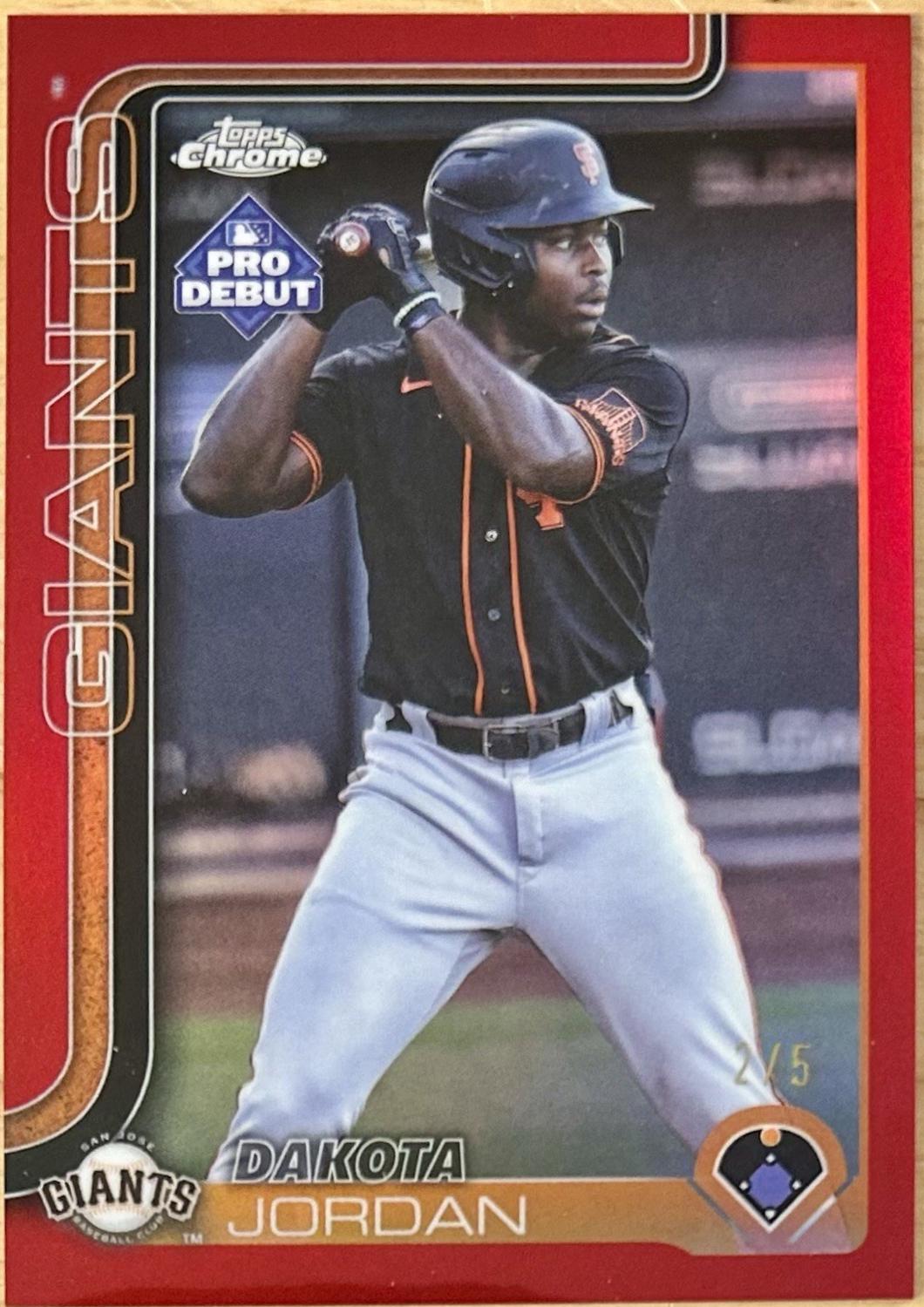 Dakota Jordan [Red Refractor] #PDC-146