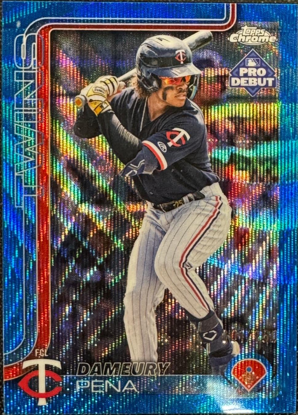 Dameury Pena [Blue Wave Refractor] #PDC-102