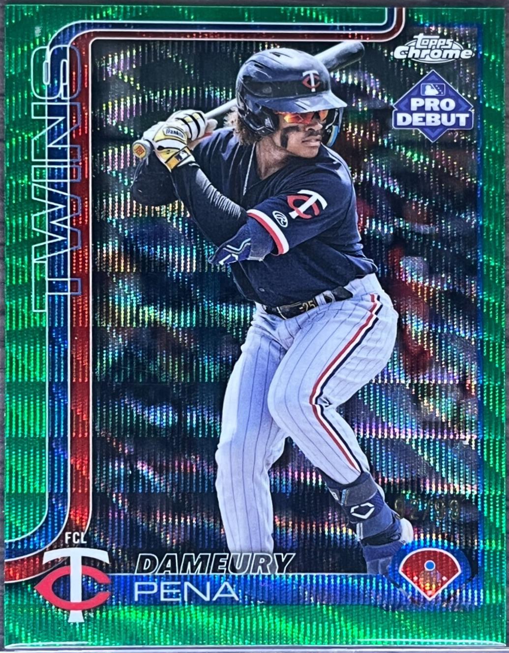 Dameury Pena [Green Wave Refractor] #PDC-102