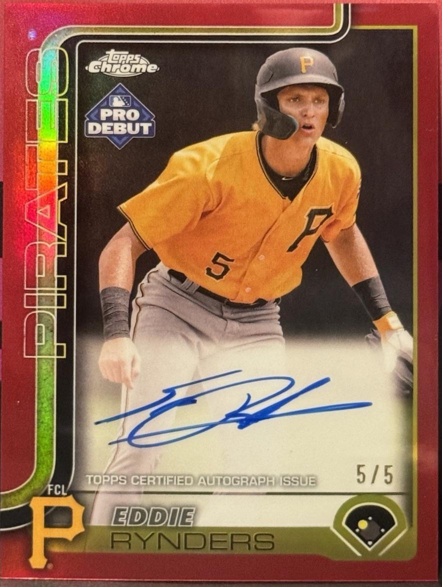Eddie Rynders [Red Refractor Autograph] #PDC-142