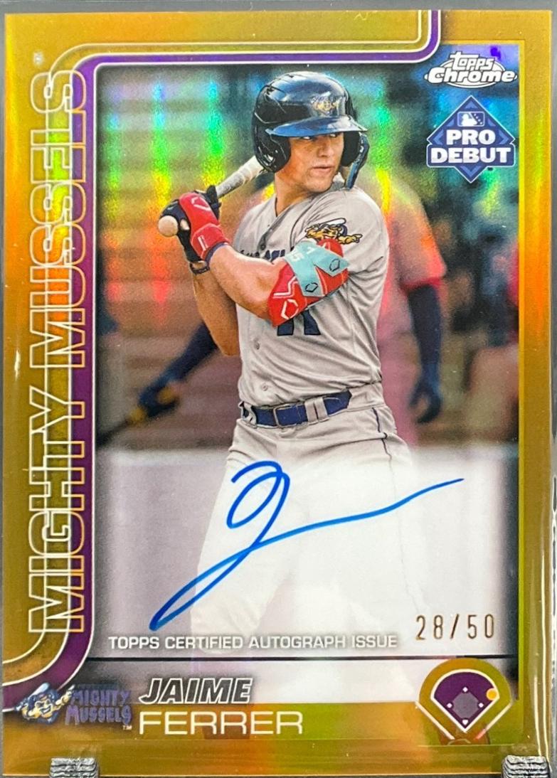 Jamie Ferrer [Gold Refractor Autograph] #PDC-151