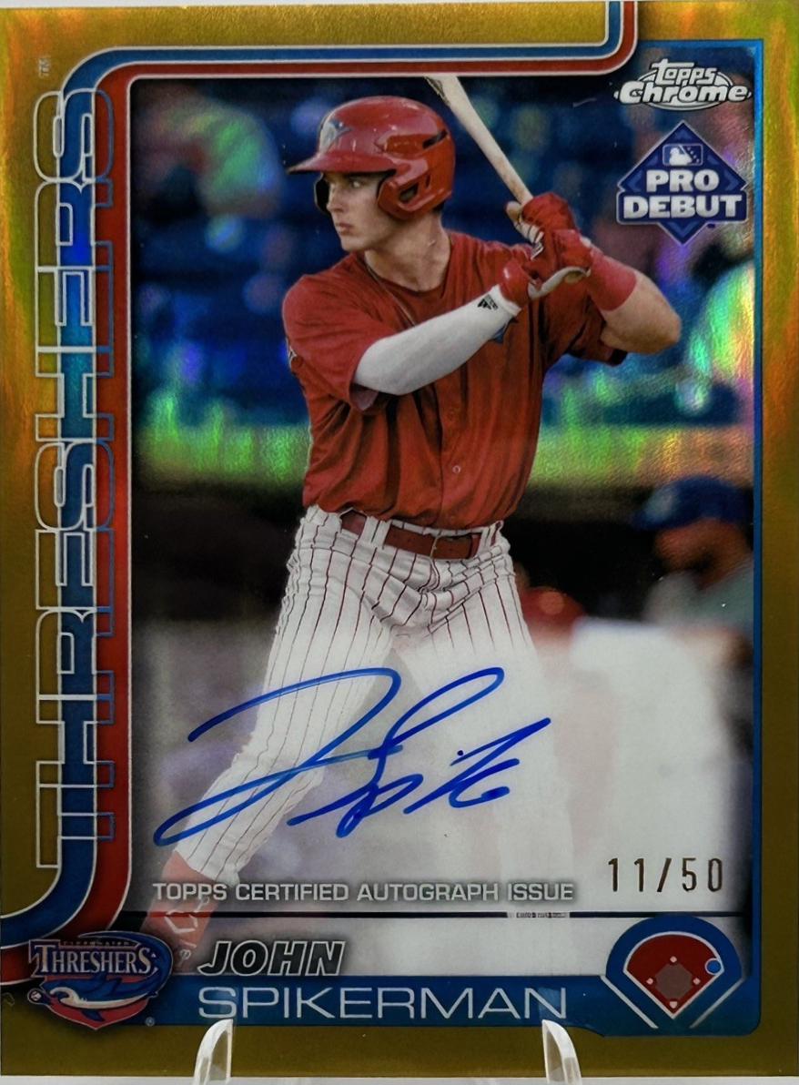 John Spikerman [Gold Refractor Autograph] #PDC-71