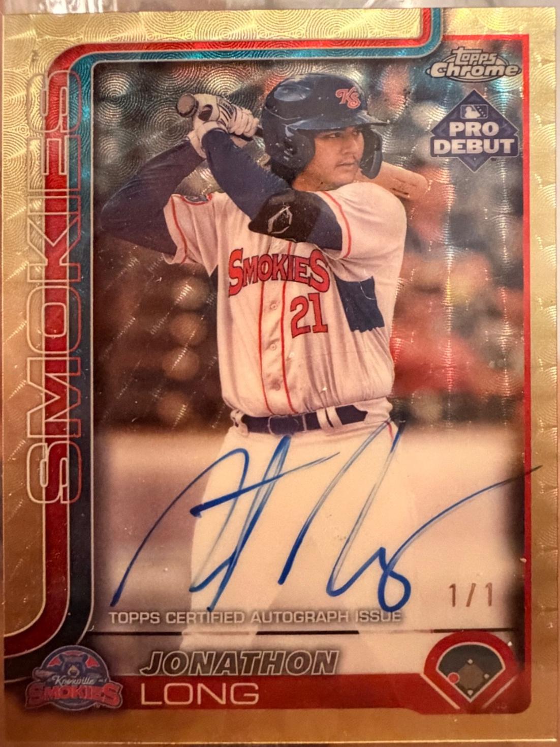 Jonathon Long [Superfractor Autograph] #PDC-162