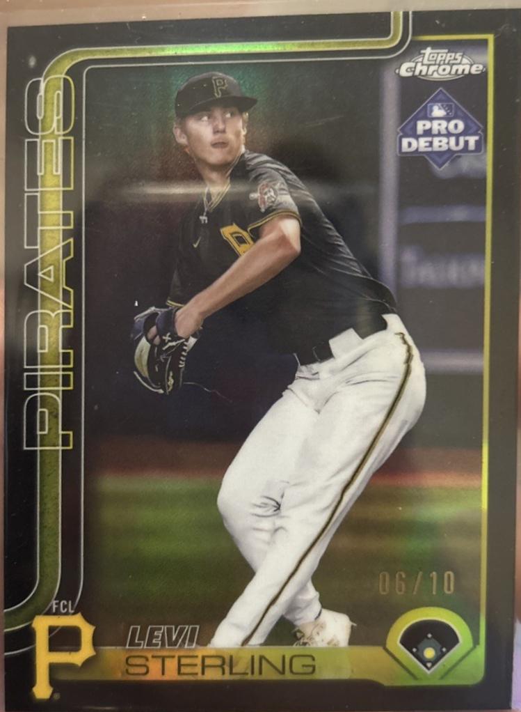 Levi Sterling [Black Refractor Autograph] #PDC-34