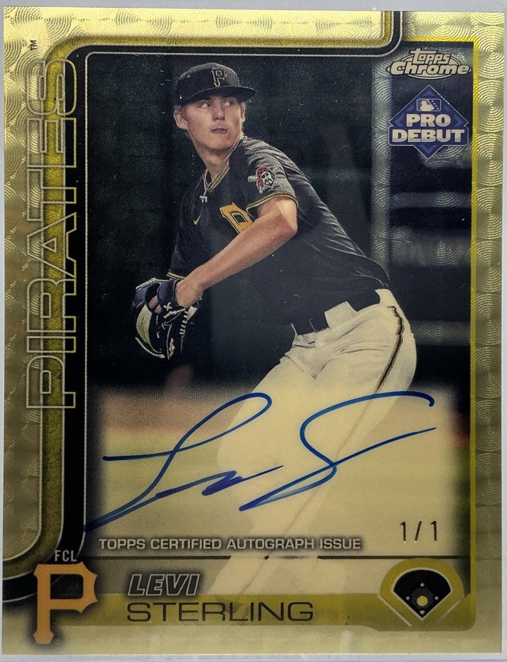 Levi Sterling [Superfractor Autograph] #PDC-34